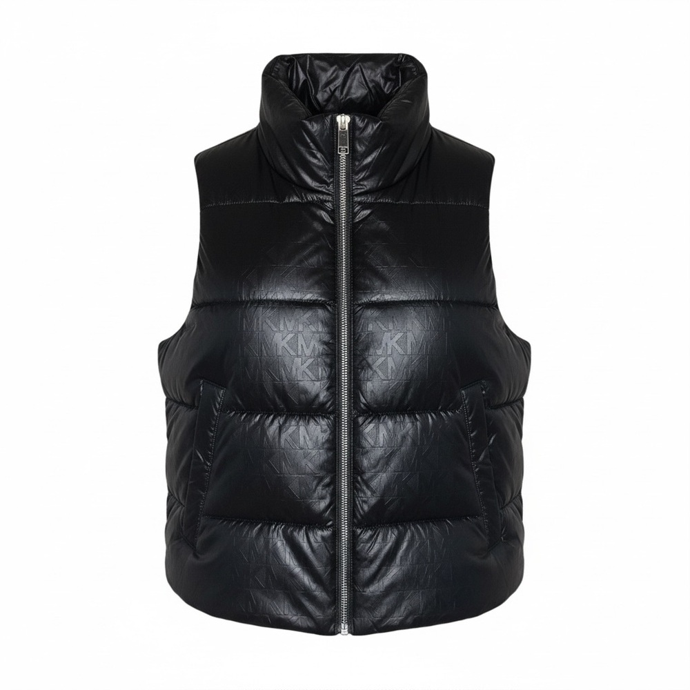 Michael Kors Charcoal Puffer Vest - Picture 1 of 9